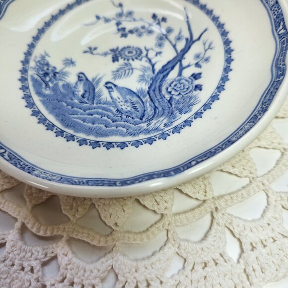 Antique Furnivals Saucer 5.5" 1913 Quail Blue RN684771 Made in England - Picture 4 of 7